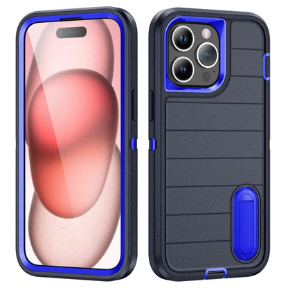 Defender Gen2 Rugged PC + Silicone Phone Case with Holder, For iPhone 15 Pro Max, For iPhone 15 Pro, For iPhone 15 Plus, For iPhone 15, For iPhone 14 Plus, For iPhone 14, For iPhone 14 Pro, For iPhone 14 Pro Max, For iPhone 13 Pro Max, For iPhone 13 Pr...