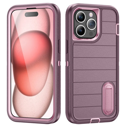 Defender Gen2 Rugged PC + Silicone Phone Case with Holder, For iPhone 15 Pro Max, For iPhone 15 Pro, For iPhone 15 Plus, For iPhone 15, For iPhone 14 Plus, For iPhone 14, For iPhone 14 Pro, For iPhone 14 Pro Max, For iPhone 13 Pro Max, For iPhone 13 Pr...