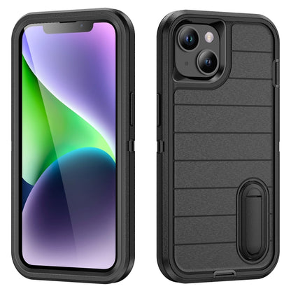 Defender Gen2 Rugged PC + Silicone Phone Case with Holder, For iPhone 15 Pro Max, For iPhone 15 Pro, For iPhone 15 Plus, For iPhone 15, For iPhone 14 Plus, For iPhone 14, For iPhone 14 Pro, For iPhone 14 Pro Max, For iPhone 13 Pro Max, For iPhone 13 Pr...