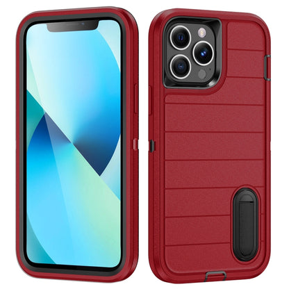 Defender Gen2 Rugged PC + Silicone Phone Case with Holder, For iPhone 15 Pro Max, For iPhone 15 Pro, For iPhone 15 Plus, For iPhone 15, For iPhone 14 Plus, For iPhone 14, For iPhone 14 Pro, For iPhone 14 Pro Max, For iPhone 13 Pro Max, For iPhone 13 Pr...