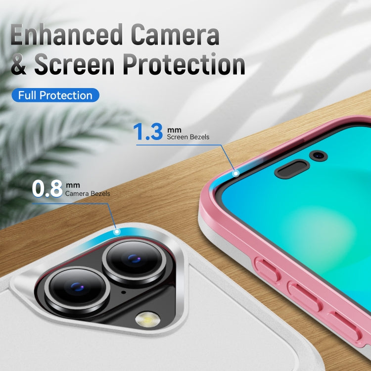 Pioneer Armor Heavy Duty PC + TPU Phone Case with Holder, For iPhone 16