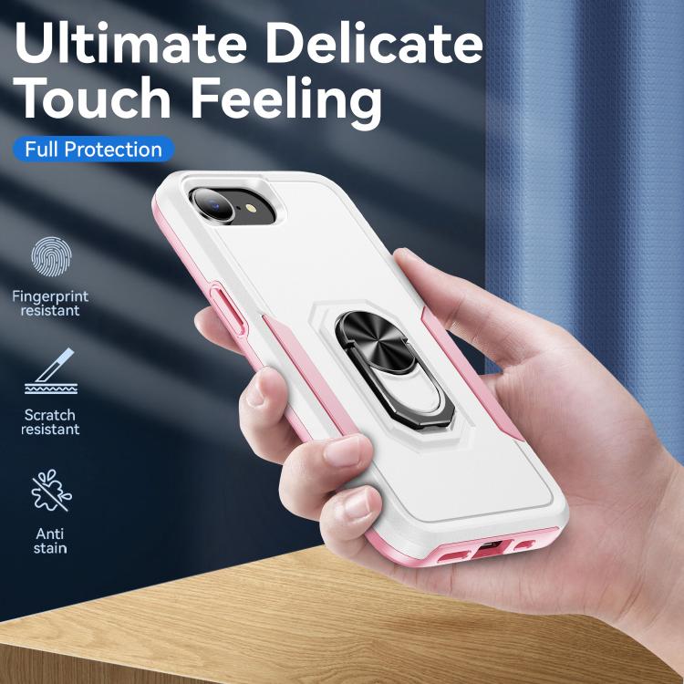 Pioneer Armor Heavy Duty PC + TPU Phone Case with Holder, For iPhone 17e / 16e, For iPhone 17 Pro Max, For iPhone 17 Pro, For iPhone 17, For iPhone Air, For iPhone 16 Pro Max, For iPhone 16 Pro, For iPhone 16 Plus, For iPhone 16