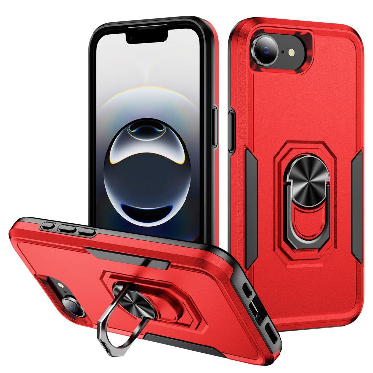 Pioneer Armor Heavy Duty PC + TPU Phone Case with Holder, For iPhone 17e / 16e, For iPhone 17 Pro Max, For iPhone 17 Pro, For iPhone 17, For iPhone Air, For iPhone 16 Pro Max, For iPhone 16 Pro, For iPhone 16 Plus, For iPhone 16