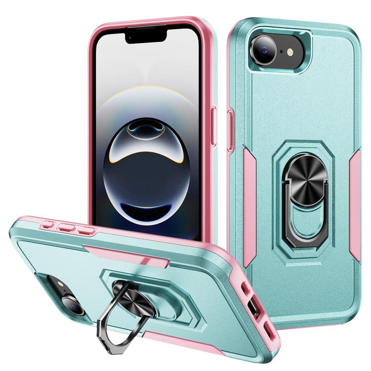 Pioneer Armor Heavy Duty PC + TPU Phone Case with Holder, For iPhone 17e / 16e, For iPhone 17 Pro Max, For iPhone 17 Pro, For iPhone 17, For iPhone Air, For iPhone 16 Pro Max, For iPhone 16 Pro, For iPhone 16 Plus, For iPhone 16
