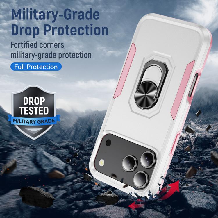 Pioneer Armor Heavy Duty PC + TPU Phone Case with Holder, For iPhone 18 Pro, For iPhone 18 Pro Max, For iPhone 17e / 16e, For iPhone 17 Pro Max, For iPhone 17 Pro, For iPhone 17, For iPhone Air, For iPhone 16 Pro Max, For iPhone 16 Pro, For iPhone 16 Plus