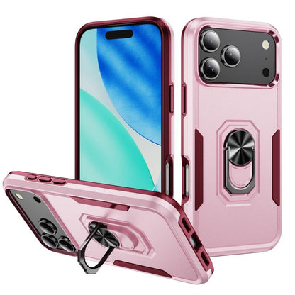 Pioneer Armor Heavy Duty PC + TPU Phone Case with Holder, For iPhone 18 Pro, For iPhone 18 Pro Max, For iPhone 17e / 16e, For iPhone 17 Pro Max, For iPhone 17 Pro, For iPhone 17, For iPhone Air, For iPhone 16 Pro Max, For iPhone 16 Pro, For iPhone 16 Plus
