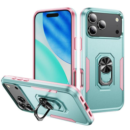 Pioneer Armor Heavy Duty PC + TPU Phone Case with Holder, For iPhone 18 Pro, For iPhone 18 Pro Max, For iPhone 17e / 16e, For iPhone 17 Pro Max, For iPhone 17 Pro, For iPhone 17, For iPhone Air, For iPhone 16 Pro Max, For iPhone 16 Pro, For iPhone 16 Plus