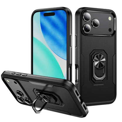 Pioneer Armor Heavy Duty PC + TPU Phone Case with Holder, For iPhone 18 Pro, For iPhone 18 Pro Max, For iPhone 17e / 16e, For iPhone 17 Pro Max, For iPhone 17 Pro, For iPhone 17, For iPhone Air, For iPhone 16 Pro Max, For iPhone 16 Pro, For iPhone 16 Plus