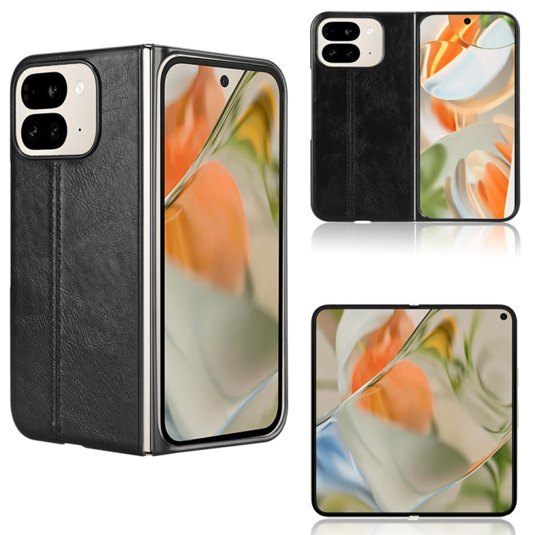 Cow Pattern Sewing Back Cover Phone Case, For Google Pixel 10 Pro Fold, For Google Pixel 9 Pro Fold