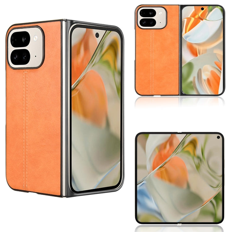 Cow Pattern Sewing Back Cover Phone Case, For Google Pixel 10 Pro Fold, For Google Pixel 9 Pro Fold