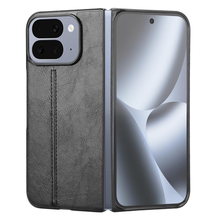 Cow Pattern Sewing Back Cover Phone Case, For Google Pixel 10 Pro Fold, For Google Pixel 9 Pro Fold