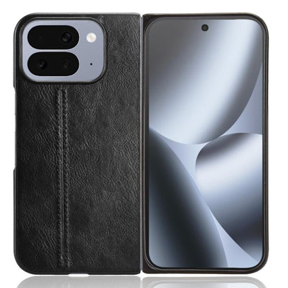 Cow Pattern Sewing Back Cover Phone Case, For Google Pixel 10 Pro Fold, For Google Pixel 9 Pro Fold