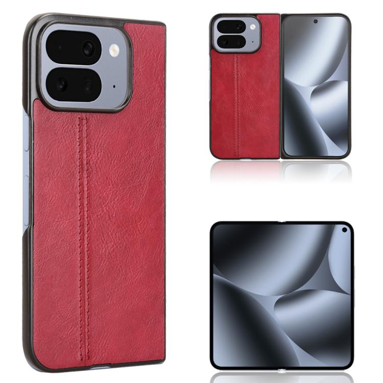 Cow Pattern Sewing Back Cover Phone Case, For Google Pixel 10 Pro Fold, For Google Pixel 9 Pro Fold