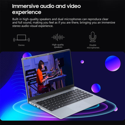 14 inch Windows 11 Laptop, Gen 4th Intel Core i3 CPU, 180 Degree Rotation Axis, 8GB+128GB
