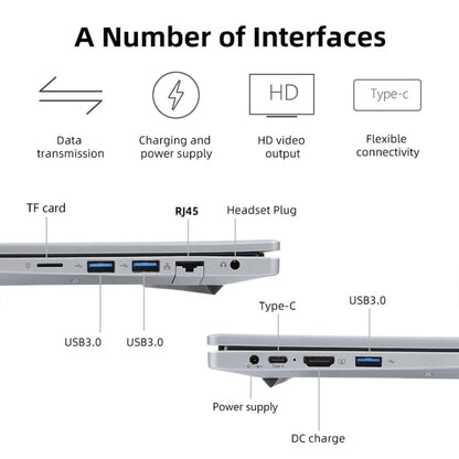14 inch Windows 11 Laptop, Gen 4th Intel Core i3 CPU, 180 Degree Rotation Axis, 8GB+128GB
