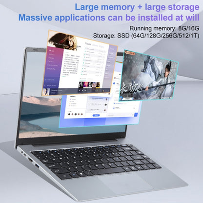 14 inch Windows 11 Laptop, Gen 4th Intel Core i3 CPU, 180 Degree Rotation Axis, 8GB+128GB