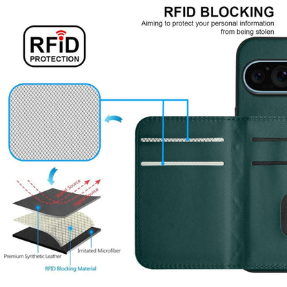 Rhombic Texture Card Bag RFID Phone Case with Long Lanyard, For Google Pixel 9 Pro XL, For Google Pixel 9 / 9 Pro, For Google Pixel 8a, For Google Pixel 8 Pro, For Google Pixel 8