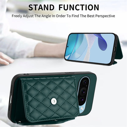 Rhombic Texture Card Bag RFID Phone Case with Long Lanyard, For Google Pixel 9 Pro XL, For Google Pixel 9 / 9 Pro, For Google Pixel 8a, For Google Pixel 8 Pro, For Google Pixel 8