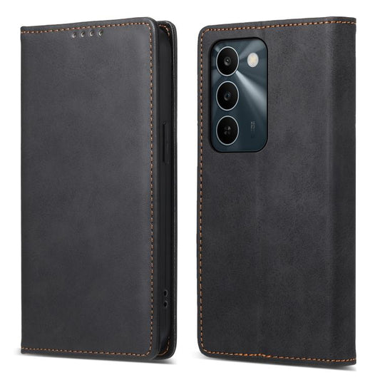 Business Solid Color Magnetic RFID Leather Phone Case, For Realme C100 4G, For Realme 16 5G, For Realme C85 5G / Realme 15x 5G, For Realme C85 Pro 4G, For Realme 14 Pro+, For Realme 14 Pro, For Realme C75 / Realme 14x, For Realme 13+                   ...