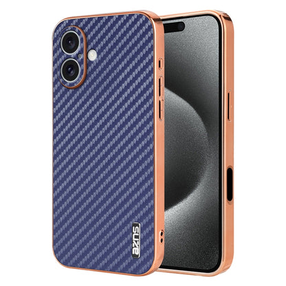 AZNS Electroplated Edge Carbon Fiber Texture Phone Case