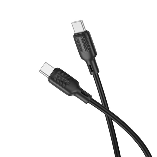 كابل شحن ونقل بيانات سيليكوني من نوع USB-C / Type-C إلى Type-C بقوة 60 واط من BOROFONE BX113، بطول 2 متر من Type-C إلى Type-C