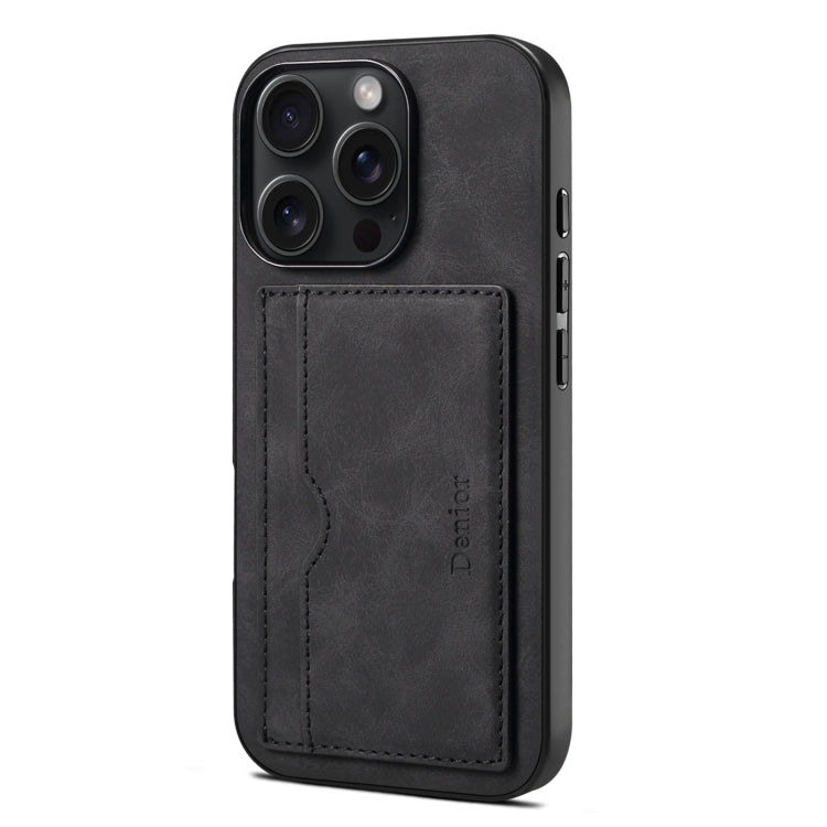 Denior D08 PU Single Card Slot Holder Phone Case, For iPhone 17e / 16e, For iPhone 17 Pro Max, For iPhone 17 Pro, For iPhone 17, For iPhone Air, For iPhone 16 Pro Max, For iPhone 16 Pro, For iPhone 16 Plus, For iPhone 16