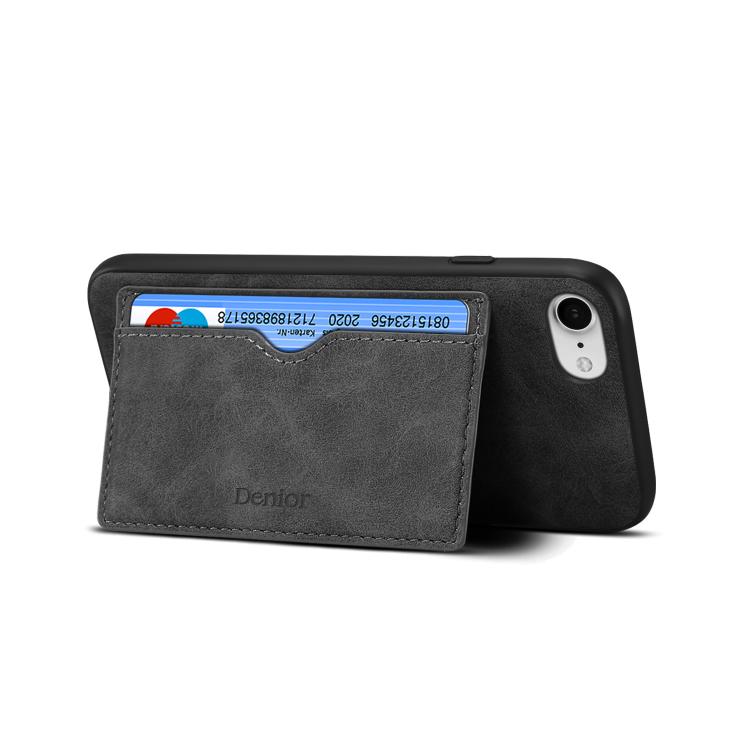 Denior D08 PU Single Card Slot Holder Phone Case, For iPhone 17e / 16e, For iPhone 17 Pro Max, For iPhone 17 Pro, For iPhone 17, For iPhone Air, For iPhone 16 Pro Max, For iPhone 16 Pro, For iPhone 16 Plus, For iPhone 16