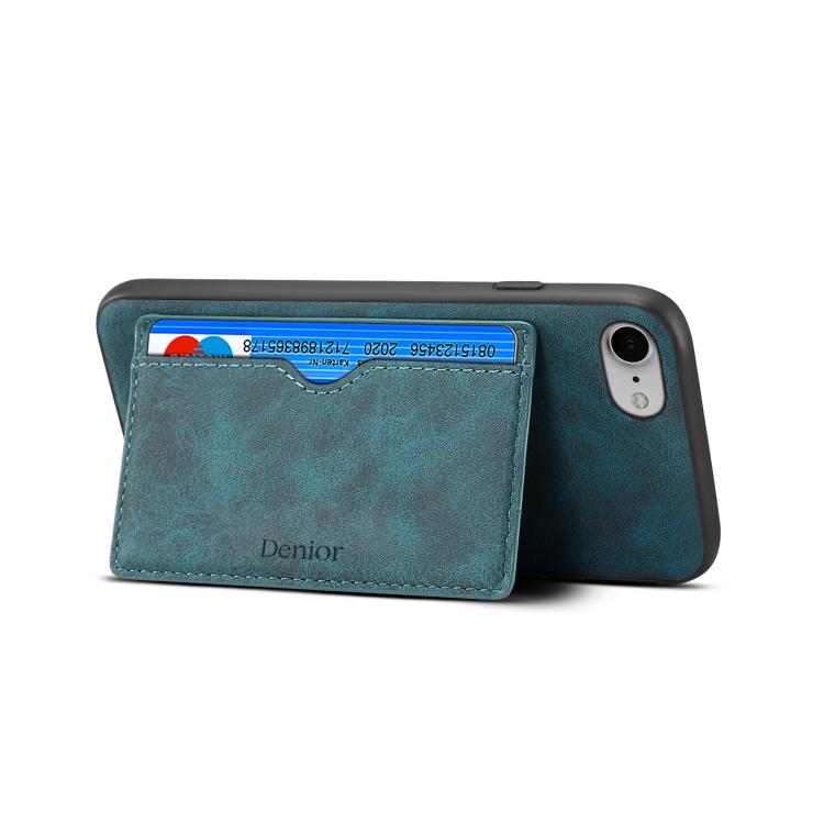 Denior D08 PU Single Card Slot Holder Phone Case, For iPhone 17e / 16e, For iPhone 17 Pro Max, For iPhone 17 Pro, For iPhone 17, For iPhone Air, For iPhone 16 Pro Max, For iPhone 16 Pro, For iPhone 16 Plus, For iPhone 16