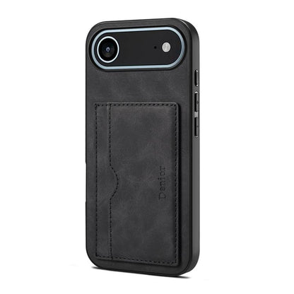 Denior D08 PU Single Card Slot Holder Phone Case, For iPhone 17e / 16e, For iPhone 17 Pro Max, For iPhone 17 Pro, For iPhone 17, For iPhone Air, For iPhone 16 Pro Max, For iPhone 16 Pro, For iPhone 16 Plus, For iPhone 16
