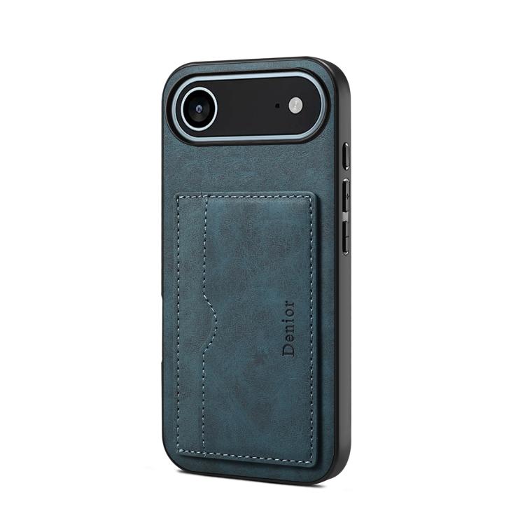 Denior D08 PU Single Card Slot Holder Phone Case, For iPhone 17e / 16e, For iPhone 17 Pro Max, For iPhone 17 Pro, For iPhone 17, For iPhone Air, For iPhone 16 Pro Max, For iPhone 16 Pro, For iPhone 16 Plus, For iPhone 16
