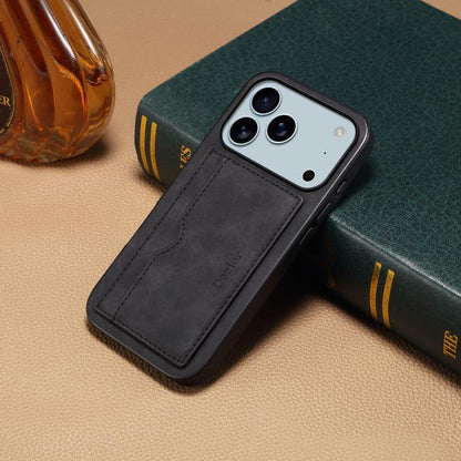 Denior D08 PU Single Card Slot Holder Phone Case, For iPhone 18 Pro / 17 Pro, For iPhone 18 Pro Max / 17 Pro Max, For iPhone 17e / 16e, For iPhone 17, For iPhone Air, For iPhone 16 Pro Max, For iPhone 16 Pro, For iPhone 16 Plus, For iPhone 16