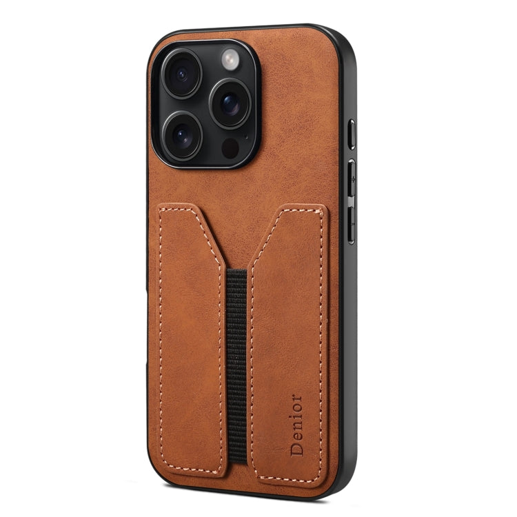 Denior D07 DV Elastic Card Slot PU Back Cover Phone Case, For iPhone 17e / 16e, For iPhone 17 Pro Max, For iPhone 17 Pro, For iPhone 17, For iPhone Air, For iPhone 16 Pro Max, For iPhone 16 Pro, For iPhone 16 Plus, For iPhone 16