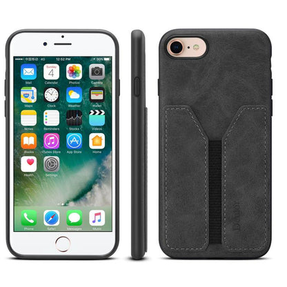Denior D07 DV Elastic Card Slot PU Back Cover Phone Case, For iPhone 17e / 16e, For iPhone 17 Pro Max, For iPhone 17 Pro, For iPhone 17, For iPhone Air, For iPhone 16 Pro Max, For iPhone 16 Pro, For iPhone 16 Plus, For iPhone 16
