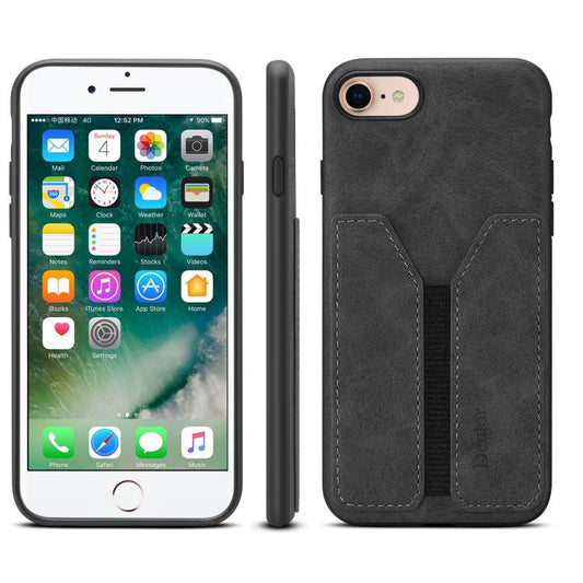 Denior D07 DV Elastic Card Slot PU Back Cover Phone Case, For iPhone 17e / 16e, For iPhone 17 Pro Max, For iPhone 17 Pro, For iPhone 17, For iPhone Air, For iPhone 16 Pro Max, For iPhone 16 Pro, For iPhone 16 Plus, For iPhone 16