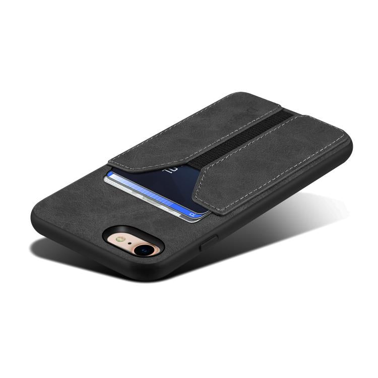Denior D07 DV Elastic Card Slot PU Back Cover Phone Case, For iPhone 17e / 16e, For iPhone 17 Pro Max, For iPhone 17 Pro, For iPhone 17, For iPhone Air, For iPhone 16 Pro Max, For iPhone 16 Pro, For iPhone 16 Plus, For iPhone 16