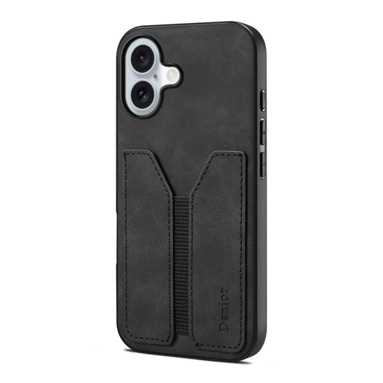 Denior D07 DV Elastic Card Slot PU Back Cover Phone Case, For iPhone 17e / 16e, For iPhone 17 Pro Max, For iPhone 17 Pro, For iPhone 17, For iPhone Air, For iPhone 16 Pro Max, For iPhone 16 Pro, For iPhone 16 Plus, For iPhone 16
