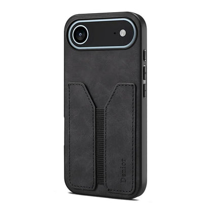 Denior D07 DV Elastic Card Slot PU Back Cover Phone Case, For iPhone 17e / 16e, For iPhone 17 Pro Max, For iPhone 17 Pro, For iPhone 17, For iPhone Air, For iPhone 16 Pro Max, For iPhone 16 Pro, For iPhone 16 Plus, For iPhone 16