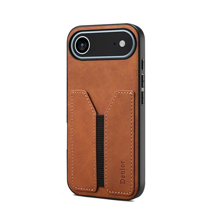 Denior D07 DV Elastic Card Slot PU Back Cover Phone Case, For iPhone 17e / 16e, For iPhone 17 Pro Max, For iPhone 17 Pro, For iPhone 17, For iPhone Air, For iPhone 16 Pro Max, For iPhone 16 Pro, For iPhone 16 Plus, For iPhone 16