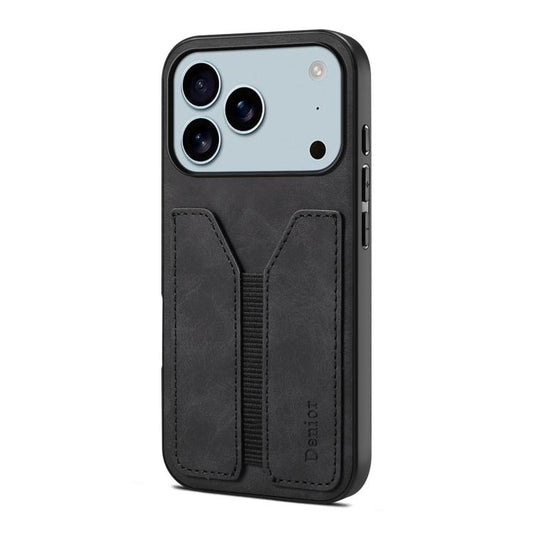 Denior D07 DV Elastic Card Slot PU Back Cover Phone Case, For iPhone 18 Pro / 17 Pro, For iPhone 18 Pro Max / 17 Pro Max, For iPhone 17e / 16e, For iPhone 17, For iPhone Air, For iPhone 16 Pro Max, For iPhone 16 Pro, For iPhone 16 Plus, For iPhone 16