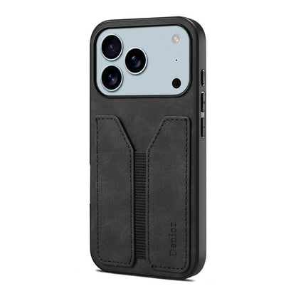 Denior D07 DV Elastic Card Slot PU Back Cover Phone Case, For iPhone 17e / 16e, For iPhone 17 Pro Max, For iPhone 17 Pro, For iPhone 17, For iPhone Air, For iPhone 16 Pro Max, For iPhone 16 Pro, For iPhone 16 Plus, For iPhone 16