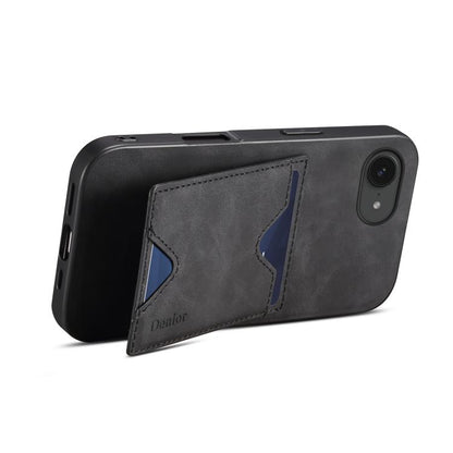Denior D06 PU Back Cover Card Slot Holder Phone Case, For iPhone 17e / 16e, For iPhone 17 Pro Max, For iPhone 17 Pro, For iPhone 17, For iPhone Air, For iPhone 16 Pro Max, For iPhone 16 Pro, For iPhone 16 Plus, For iPhone 16