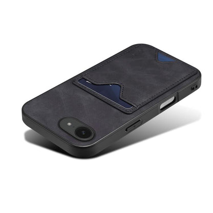 Denior D06 PU Back Cover Card Slot Holder Phone Case, For iPhone 17e / 16e, For iPhone 17 Pro Max, For iPhone 17 Pro, For iPhone 17, For iPhone Air, For iPhone 16 Pro Max, For iPhone 16 Pro, For iPhone 16 Plus, For iPhone 16