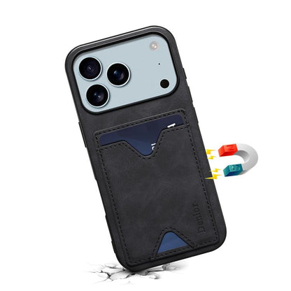 Denior D06 PU Back Cover Card Slot Holder Phone Case, For iPhone 18 Pro / 17 Pro, For iPhone 18 Pro Max / 17 Pro Max, For iPhone 17e / 16e, For iPhone 17, For iPhone Air, For iPhone 16 Pro Max, For iPhone 16 Pro, For iPhone 16 Plus, For iPhone 16