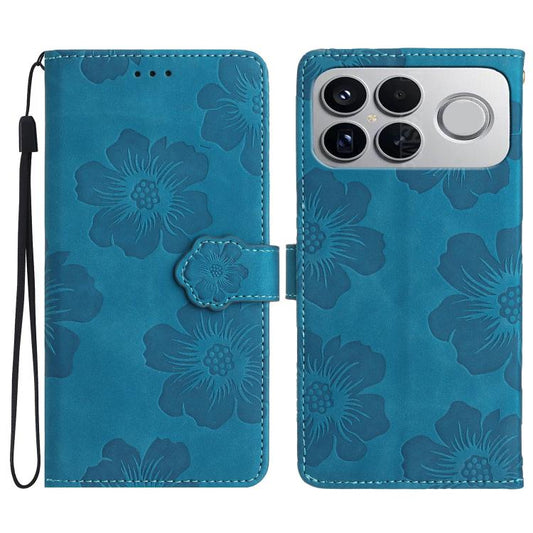 Flower Embossing Pattern Leather Phone Case, For Redmi K90 Pro Max/Poco F8 Ultra, For Redmi K90/Poco F8 Pro, For Redmi 15C 5G/4G EU 173mm/Poco C85 5G, For Redmi 15 5G Global/15 4G SEA 169.5, For Redmi 15 5G / 4G EU 171mm