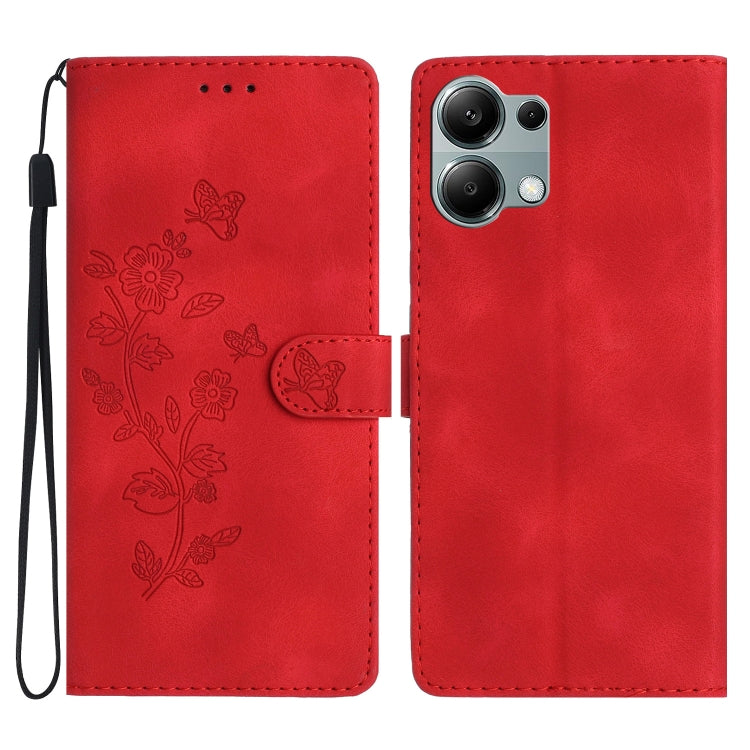 Flower Butterfly Embossing Pattern Leather Phone Case, For Redmi K90 Pro Max/Poco F8 Ultra, For Redmi K90/Poco F8 Pro, For Redmi 15C 5G/4G EU 173mm, For Redmi 15 5G / 4G EU 171mm, For Redmi 15C 5G/4G Global 171mm, For Redmi 15T Pro 5G, For Redmi 15T 5G...