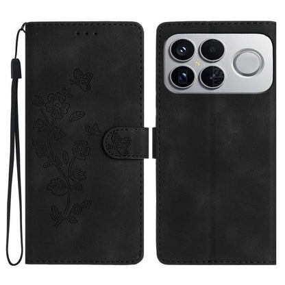 Flower Butterfly Embossing Pattern Leather Phone Case, For Redmi K90 Pro Max/Poco F8 Ultra, For Redmi K90/Poco F8 Pro, For Redmi 15C 5G/4G EU 173mm, For Redmi 15 5G / 4G EU 171mm, For Redmi 15C 5G/4G Global 171mm, For Redmi 15T Pro 5G, For Redmi 15T 5G...