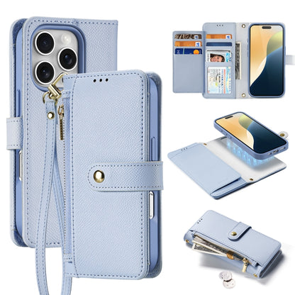 DUX DUCIS Lawa Series 2 in 1 Wallet Zipper Detachable MagSafe Phone Case with Lanyard, For iPhone 17e / 16e, For iPhone 17, For iPhone Air, For iPhone 16 Pro Max, For iPhone 16 Pro, For iPhone 16, For iPhone 15 Pro Max