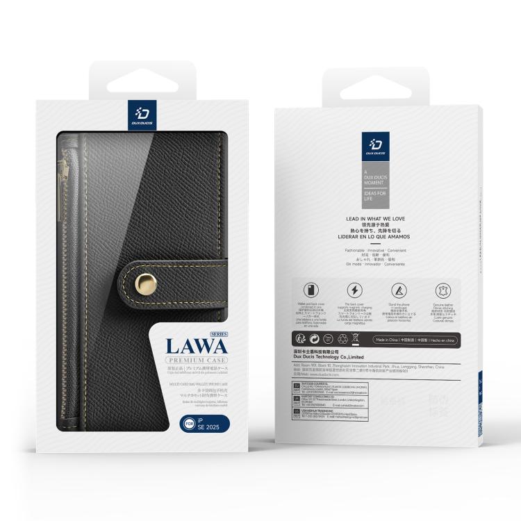 DUX DUCIS Lawa Series 2 in 1 Wallet Zipper Detachable MagSafe Phone Case with Lanyard, For iPhone 17e / 16e, For iPhone 17, For iPhone Air, For iPhone 16 Pro Max, For iPhone 16 Pro, For iPhone 16, For iPhone 15 Pro Max