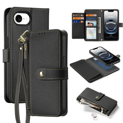DUX DUCIS Lawa Series 2 in 1 Wallet Zipper Detachable MagSafe Phone Case with Lanyard, For iPhone 17e / 16e, For iPhone 17, For iPhone Air, For iPhone 16 Pro Max, For iPhone 16 Pro, For iPhone 16, For iPhone 15 Pro Max