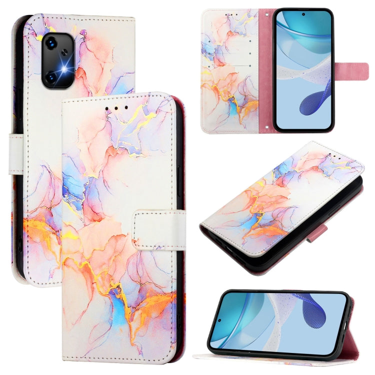 PT003 Marble Pattern Flip Leather Phone Case, For Umidigi A15 / A15C / A15T, For Umidigi Bison X20
